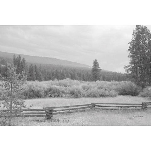 Hazy Montana Morn Black Modern Wood Framed Art Print by Murdock, Ramona