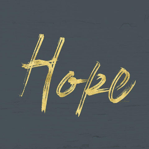 Hope Black Ornate Wood Framed Art Print with Double Matting by Murdock, Ramona