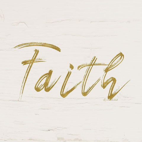 Faith   White Modern Wood Framed Art Print by Murdock, Ramona