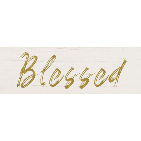 Blessed White Modern Wood Framed Art Print by Murdock, Ramona