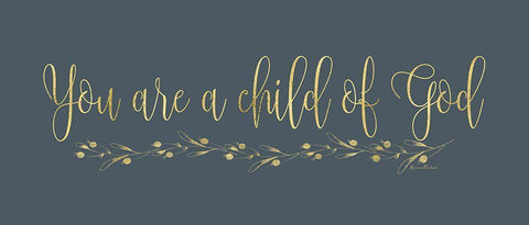 Child of God White Modern Wood Framed Art Print with Double Matting by Murdock, Ramona