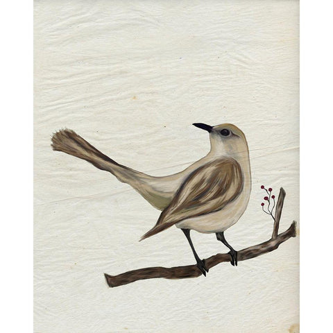 Mockingbird Medley V Gold Ornate Wood Framed Art Print with Double Matting by Murdock, Ramona