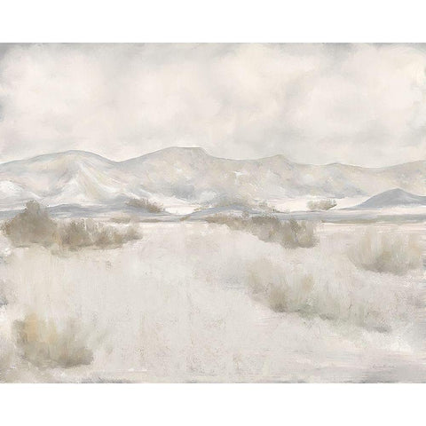 Sand and Sage White Modern Wood Framed Art Print by Murdock, Ramona