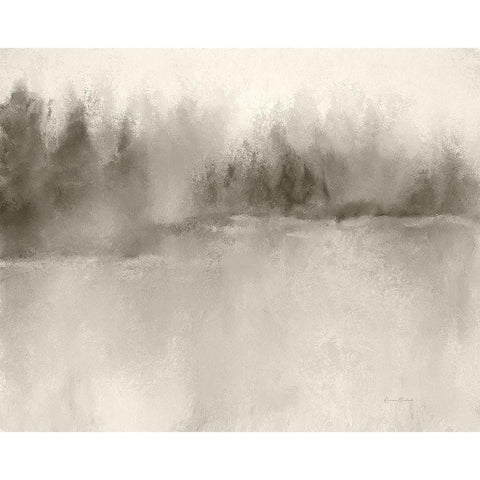 Piney Lake Reflections II White Modern Wood Framed Art Print by Murdock, Ramona