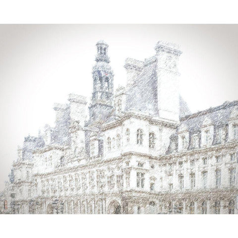 Snowy Holiday Black Modern Wood Framed Art Print with Double Matting by Murdock, Ramona