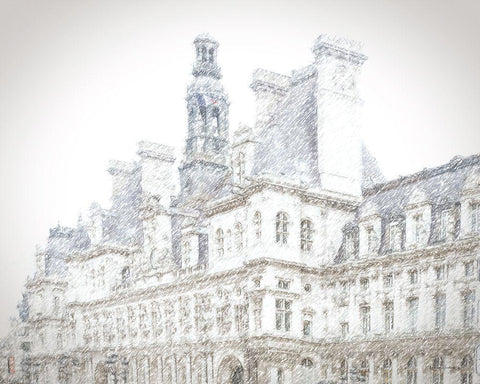 Snowy Holiday White Modern Wood Framed Art Print with Double Matting by Murdock, Ramona