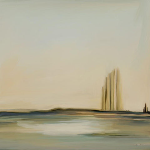 Desert Mirage No. 1 Gold Ornate Wood Framed Art Print with Double Matting by Murdock, Ramona