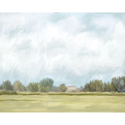 A Peaceful Place White Modern Wood Framed Art Print by Murdock, Ramona