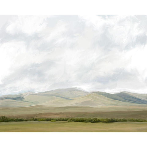 Montana Refuge White Modern Wood Framed Art Print by Murdock, Ramona