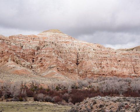 Wyoming Wilderness No. 4 White Modern Wood Framed Art Print with Double Matting by Murdock, Ramona