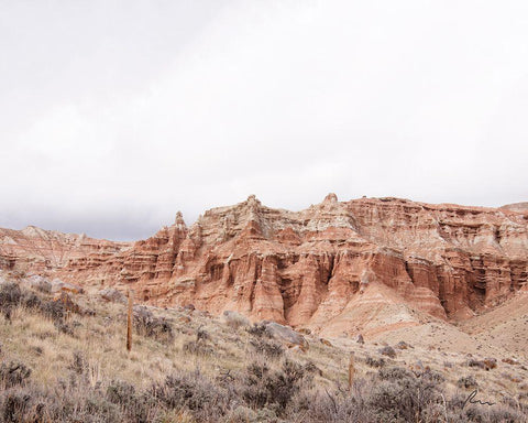 Wyoming Wilderness No. 6 Black Ornate Wood Framed Art Print with Double Matting by Murdock, Ramona