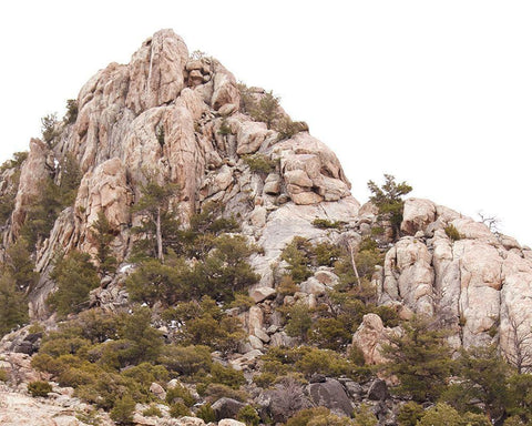 Rocky Top White Modern Wood Framed Art Print with Double Matting by Murdock, Ramona