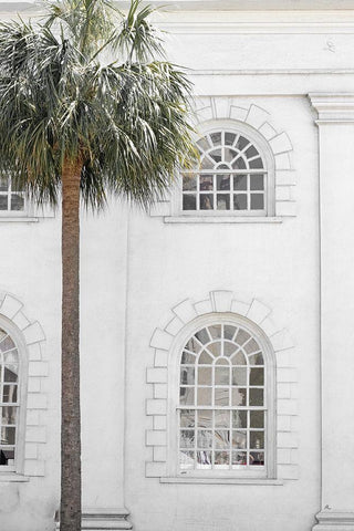 Charleston Elegance II White Modern Wood Framed Art Print with Double Matting by Murdock, Ramona