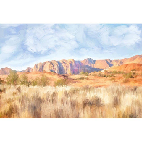 Snow Canyon I Black Modern Wood Framed Art Print with Double Matting by Murdock, Ramona