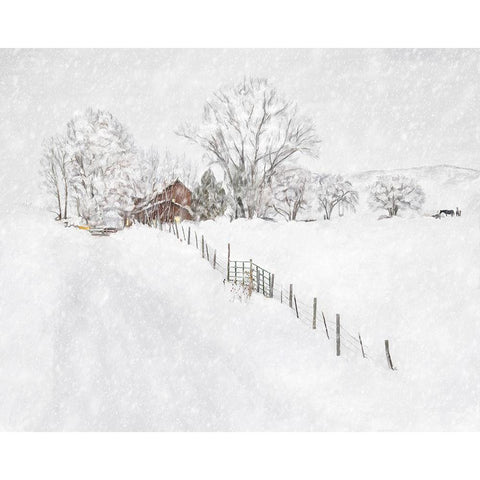 Winter Wonderland I White Modern Wood Framed Art Print by Murdock, Ramona