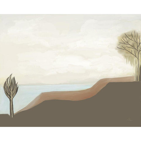 Twin Buttes Gold Ornate Wood Framed Art Print with Double Matting by Murdock, Ramona