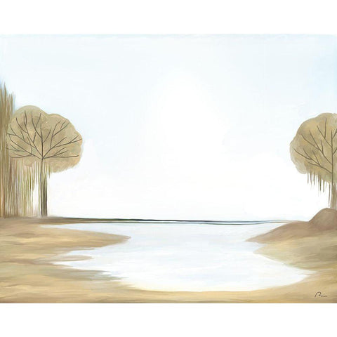 Safe Harbor Black Modern Wood Framed Art Print by Murdock, Ramona