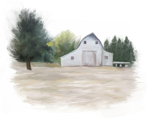 Urban Barn White Modern Wood Framed Art Print with Double Matting by Murdock, Ramona