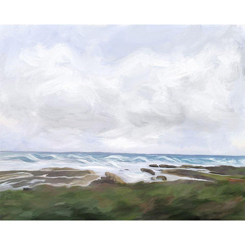 Estuary at Low Tide Black Modern Wood Framed Art Print with Double Matting by Murdock, Ramona