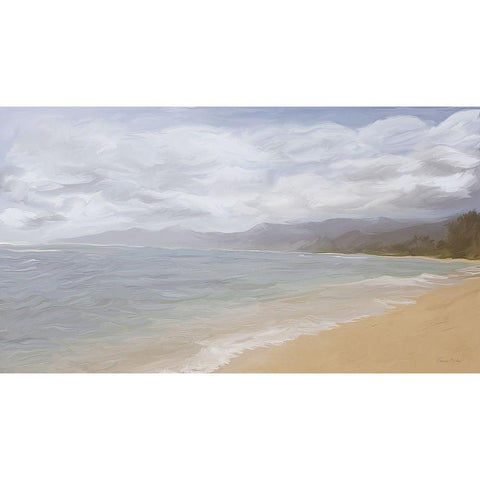 That Beach in Paradise Black Modern Wood Framed Art Print with Double Matting by Murdock, Ramona