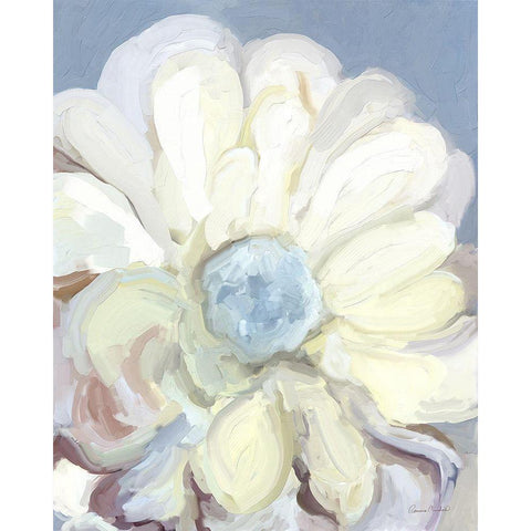 Chunky Floral I White Modern Wood Framed Art Print by Murdock, Ramona