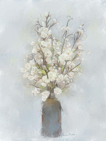 Spring Branches Black Ornate Wood Framed Art Print with Double Matting by Murdock, Ramona