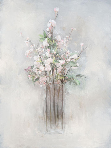 Spring Branches II Black Ornate Wood Framed Art Print with Double Matting by Murdock, Ramona