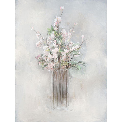 Spring Branches II Black Modern Wood Framed Art Print with Double Matting by Murdock, Ramona
