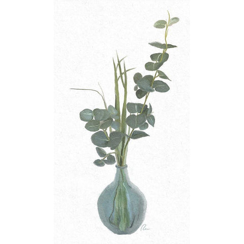 Stately Eucalyptus Gold Ornate Wood Framed Art Print with Double Matting by Murdock, Ramona