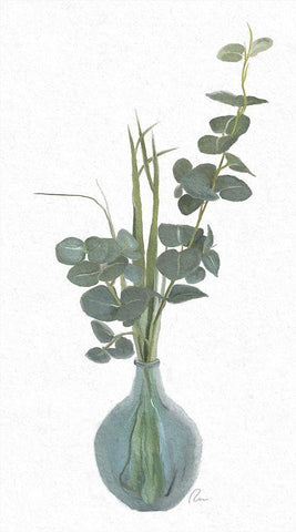 Stately Eucalyptus Black Ornate Wood Framed Art Print with Double Matting by Murdock, Ramona