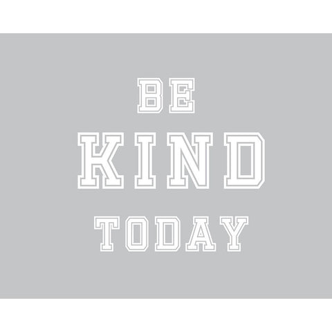 Be Kind Today Black Modern Wood Framed Art Print by Murdock, Ramona
