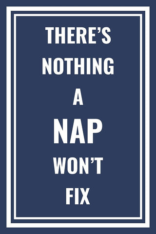 Nap Fix White Modern Wood Framed Art Print with Double Matting by Murdock, Ramona