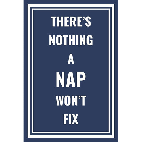 Nap Fix White Modern Wood Framed Art Print by Murdock, Ramona