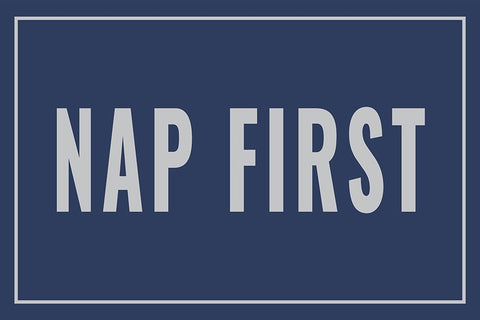 Nap First Black Ornate Wood Framed Art Print with Double Matting by Murdock, Ramona