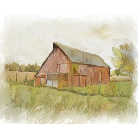 Barn 505 Black Modern Wood Framed Art Print with Double Matting by Murdock, Ramona