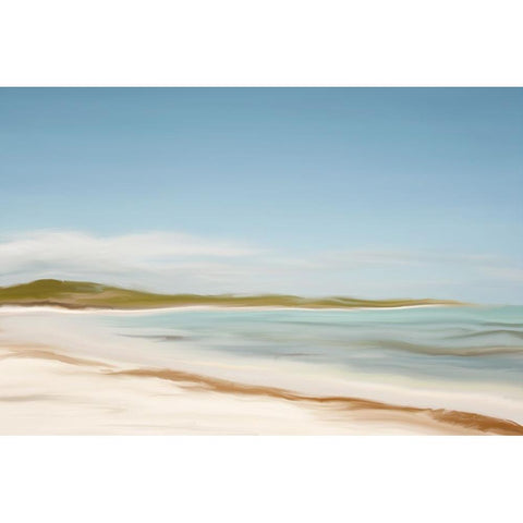 Serene Seascape Gold Ornate Wood Framed Art Print with Double Matting by Murdock, Ramona