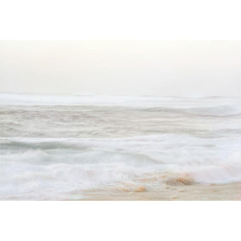 Gentle Waves Black Modern Wood Framed Art Print with Double Matting by Murdock, Ramona