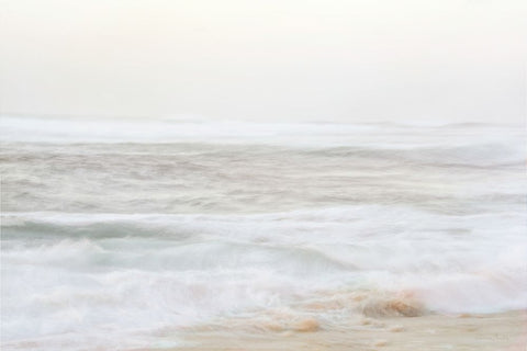 Gentle Waves Black Ornate Wood Framed Art Print with Double Matting by Murdock, Ramona