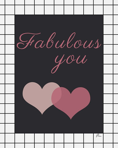 Fabulous You Black Ornate Wood Framed Art Print with Double Matting by Murdock, Ramona