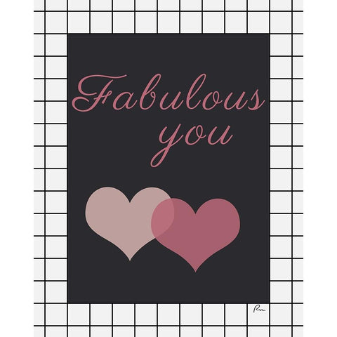 Fabulous You White Modern Wood Framed Art Print by Murdock, Ramona