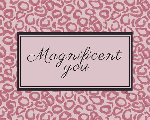 Magnificent You White Modern Wood Framed Art Print with Double Matting by Murdock, Ramona