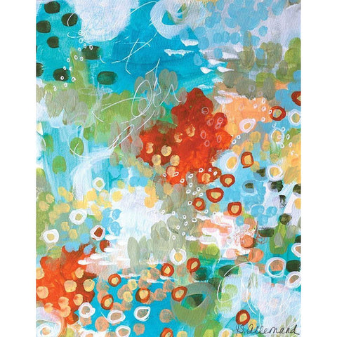 Superbloom Black Modern Wood Framed Art Print by Allemand, Sue