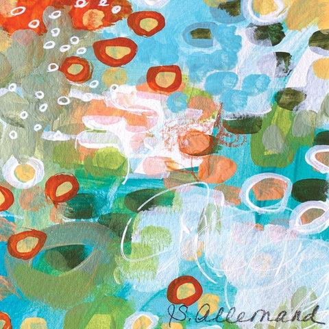 Superbloom IV White Modern Wood Framed Art Print by Allemand, Sue