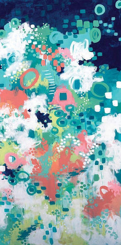 In the Flower Fields II Black Ornate Wood Framed Art Print with Double Matting by Allemand, Sue