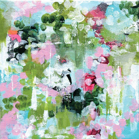 Meadowlands White Modern Wood Framed Art Print by Allemand, Sue