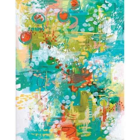 Dancing in the Sunlight White Modern Wood Framed Art Print by Allemand, Sue