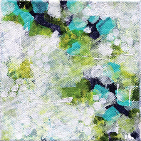 Reflections II White Modern Wood Framed Art Print with Double Matting by Allemand, Sue