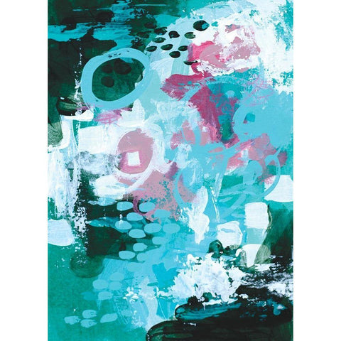 Beyond the Trees IV White Modern Wood Framed Art Print by Allemand, Sue