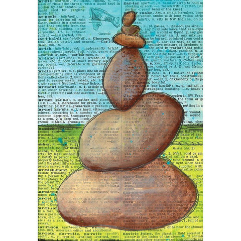 Balance II White Modern Wood Framed Art Print by Allemand, Sue