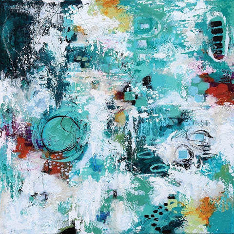 Walk Along the Path White Modern Wood Framed Art Print with Double Matting by Allemand, Sue